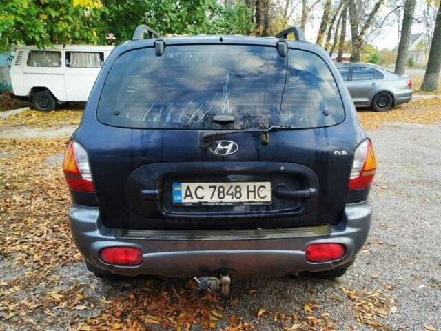 Синий Хендай Санта Фе, объемом двигателя 2 л и пробегом 223 тыс. км за 3114 $, фото 4 на Automoto.ua