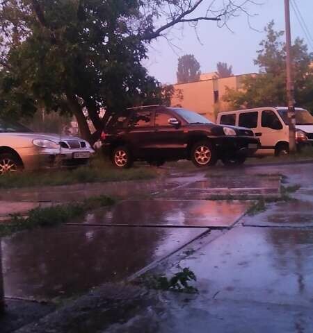 Синий Хендай Санта Фе, объемом двигателя 2.02 л и пробегом 330 тыс. км за 5000 $, фото 2 на Automoto.ua