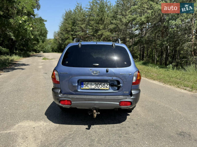 Синий Хендай Санта Фе, объемом двигателя 2 л и пробегом 225 тыс. км за 4800 $, фото 6 на Automoto.ua