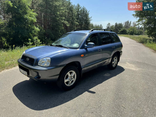 Синий Хендай Санта Фе, объемом двигателя 2 л и пробегом 225 тыс. км за 4800 $, фото 2 на Automoto.ua