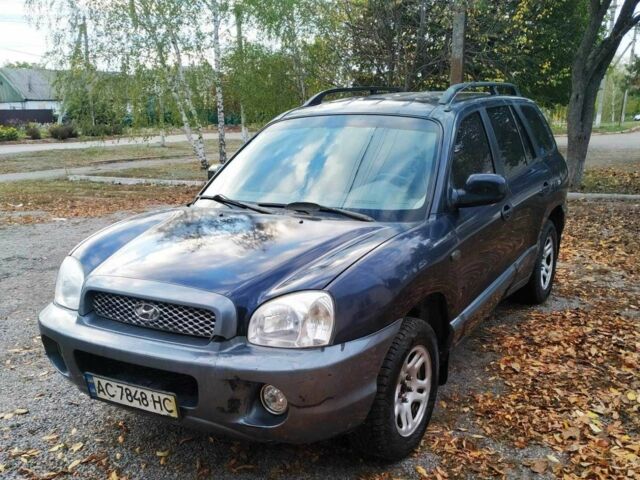Синий Хендай Санта Фе, объемом двигателя 2 л и пробегом 223 тыс. км за 3114 $, фото 1 на Automoto.ua