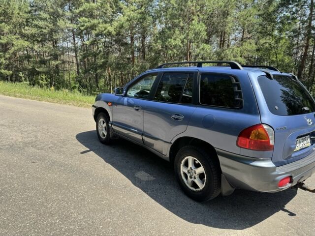 Синий Хендай Санта Фе, объемом двигателя 2 л и пробегом 225 тыс. км за 4800 $, фото 4 на Automoto.ua