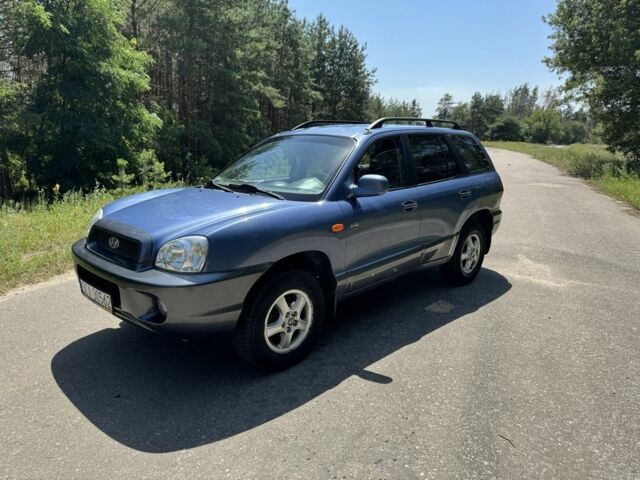 Синий Хендай Санта Фе, объемом двигателя 2 л и пробегом 225 тыс. км за 4800 $, фото 2 на Automoto.ua