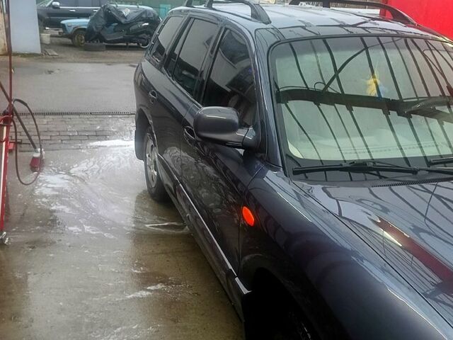 Синий Хендай Санта Фе, объемом двигателя 2 л и пробегом 280 тыс. км за 6300 $, фото 3 на Automoto.ua