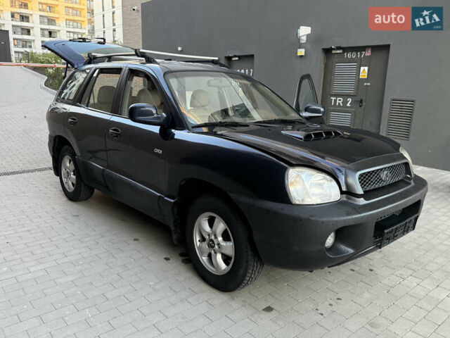 Синий Хендай Санта Фе, объемом двигателя 2 л и пробегом 258 тыс. км за 3950 $, фото 2 на Automoto.ua