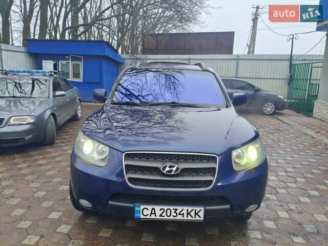 Синий Хендай Санта Фе, объемом двигателя 2.2 л и пробегом 250 тыс. км за 8650 $, фото 2 на Automoto.ua