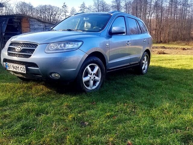 Синий Хендай Санта Фе, объемом двигателя 2.2 л и пробегом 280 тыс. км за 9999 $, фото 2 на Automoto.ua
