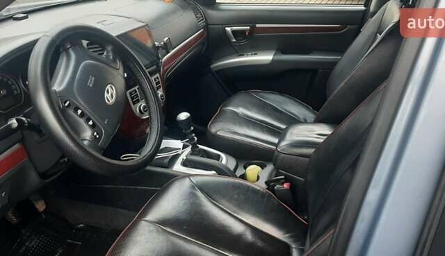 Синий Хендай Санта Фе, объемом двигателя 2.2 л и пробегом 220 тыс. км за 9600 $, фото 4 на Automoto.ua