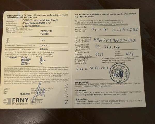 Синий Хендай Санта Фе, объемом двигателя 2.2 л и пробегом 198 тыс. км за 10700 $, фото 33 на Automoto.ua