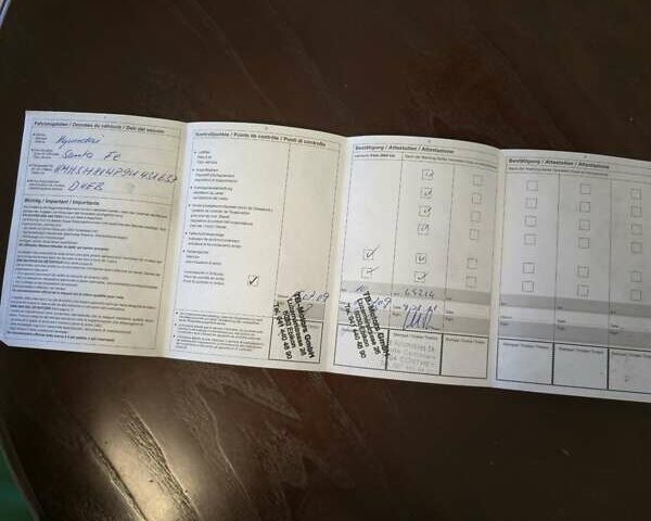 Синий Хендай Санта Фе, объемом двигателя 2.2 л и пробегом 198 тыс. км за 10700 $, фото 36 на Automoto.ua