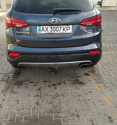 Синий Хендай Санта Фе, объемом двигателя 2.4 л и пробегом 167 тыс. км за 14900 $, фото 3 на Automoto.ua