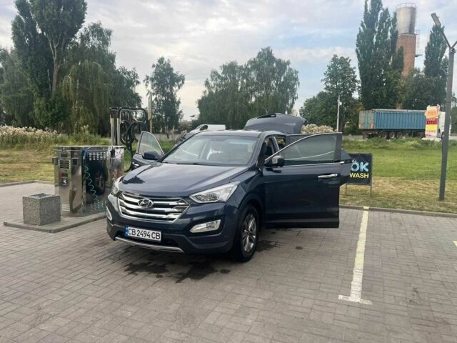 Синий Хендай Санта Фе, объемом двигателя 2.4 л и пробегом 185 тыс. км за 10700 $, фото 1 на Automoto.ua