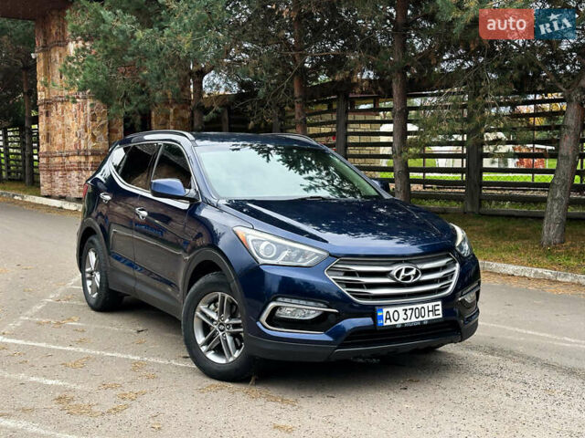 Синий Хендай Санта Фе, объемом двигателя 2.4 л и пробегом 86 тыс. км за 15500 $, фото 3 на Automoto.ua