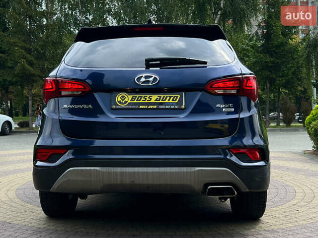 Синий Хендай Санта Фе, объемом двигателя 2.4 л и пробегом 190 тыс. км за 16300 $, фото 5 на Automoto.ua
