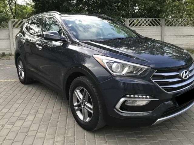 Синий Хендай Санта Фе, объемом двигателя 2.4 л и пробегом 70 тыс. км за 13300 $, фото 2 на Automoto.ua