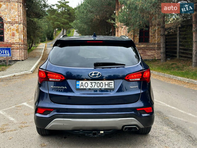 Синий Хендай Санта Фе, объемом двигателя 2.4 л и пробегом 86 тыс. км за 15500 $, фото 6 на Automoto.ua