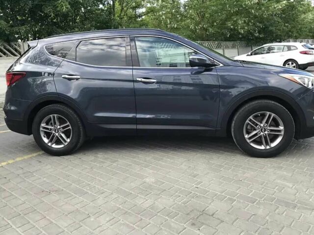 Синий Хендай Санта Фе, объемом двигателя 2.4 л и пробегом 70 тыс. км за 13300 $, фото 3 на Automoto.ua