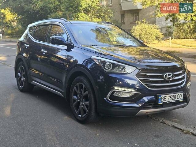 Синий Хендай Санта Фе, объемом двигателя 2 л и пробегом 130 тыс. км за 17700 $, фото 1 на Automoto.ua
