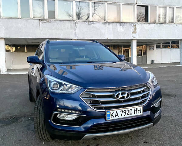 Синий Хендай Санта Фе, объемом двигателя 2.36 л и пробегом 122 тыс. км за 14000 $, фото 3 на Automoto.ua