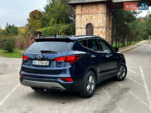 Синий Хендай Санта Фе, объемом двигателя 2.4 л и пробегом 86 тыс. км за 15500 $, фото 7 на Automoto.ua