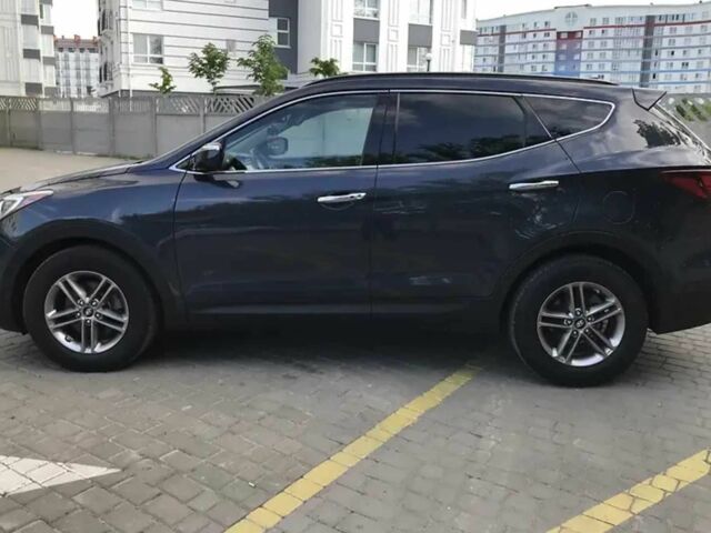 Синий Хендай Санта Фе, объемом двигателя 2.4 л и пробегом 70 тыс. км за 13300 $, фото 7 на Automoto.ua