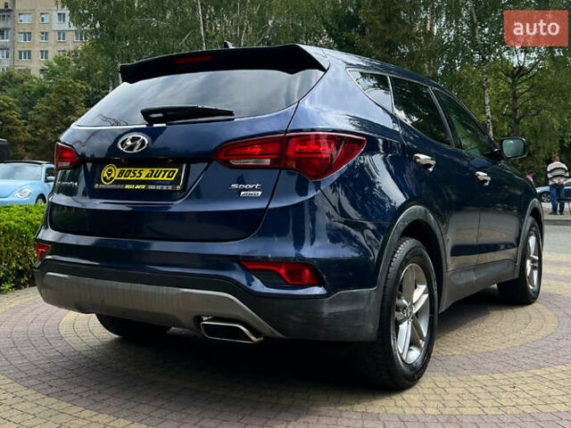 Синий Хендай Санта Фе, объемом двигателя 2.4 л и пробегом 190 тыс. км за 16300 $, фото 6 на Automoto.ua