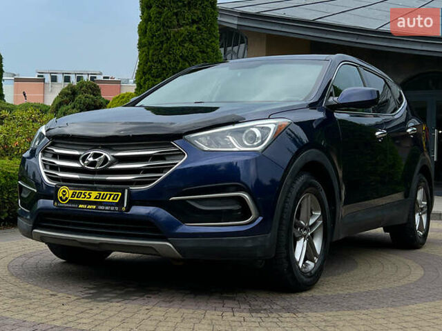 Синий Хендай Санта Фе, объемом двигателя 2.4 л и пробегом 190 тыс. км за 16300 $, фото 2 на Automoto.ua