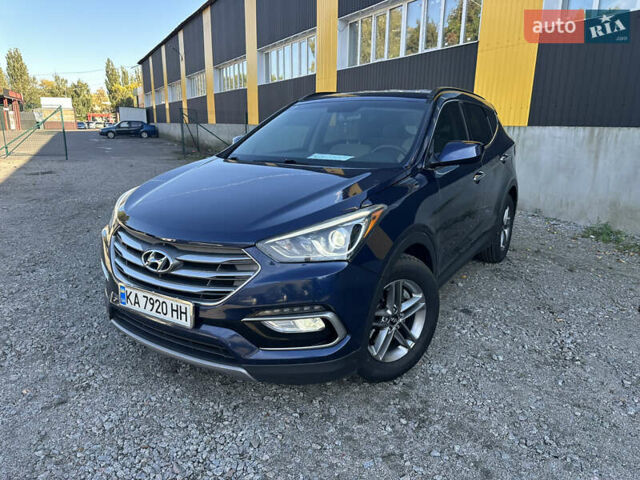 Синий Хендай Санта Фе, объемом двигателя 2.36 л и пробегом 122 тыс. км за 14999 $, фото 1 на Automoto.ua