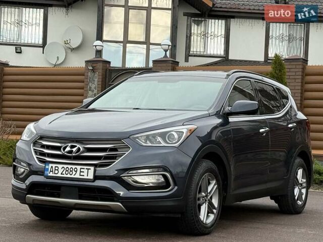 Синий Хендай Санта Фе, объемом двигателя 2.36 л и пробегом 104 тыс. км за 15800 $, фото 2 на Automoto.ua