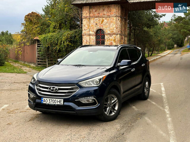 Синий Хендай Санта Фе, объемом двигателя 2.4 л и пробегом 86 тыс. км за 15500 $, фото 1 на Automoto.ua