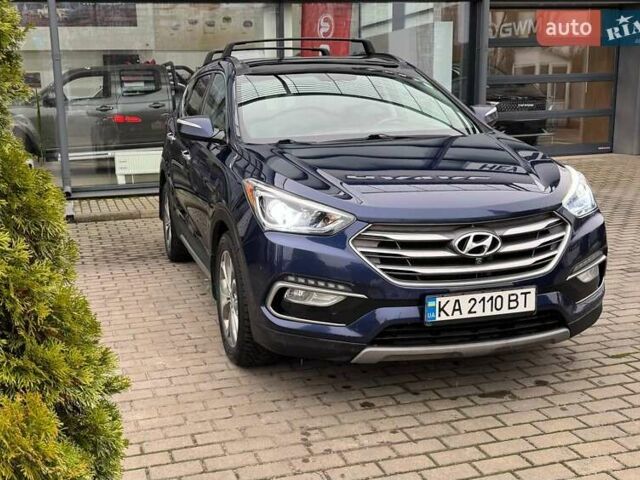 Синий Хендай Санта Фе, объемом двигателя 2 л и пробегом 173 тыс. км за 18000 $, фото 1 на Automoto.ua