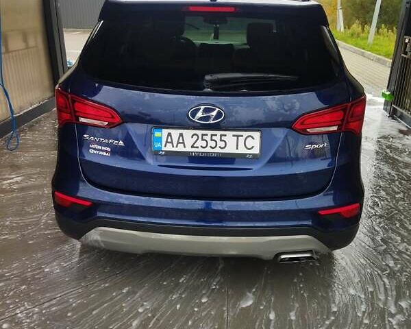 Хендай Санта Фе 2017 в Киеве на Automoto.ua Синий Хендай Санта Фе, объемом двигателя 2.4 л и пробегом 113 тыс. км за 21000 $, фото 26 на Automoto.ua