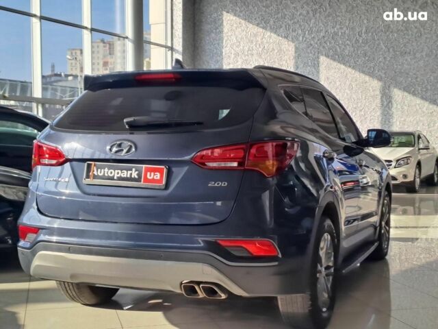 Синий Хендай Санта Фе, объемом двигателя 2 л и пробегом 140 тыс. км за 20940 $, фото 3 на Automoto.ua
