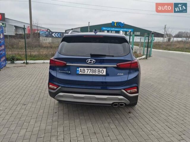 Синий Хендай Санта Фе, объемом двигателя 2 л и пробегом 165 тыс. км за 26500 $, фото 3 на Automoto.ua