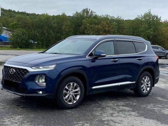 Синий Хендай Санта Фе, объемом двигателя 2.4 л и пробегом 94 тыс. км за 11500 $, фото 1 на Automoto.ua