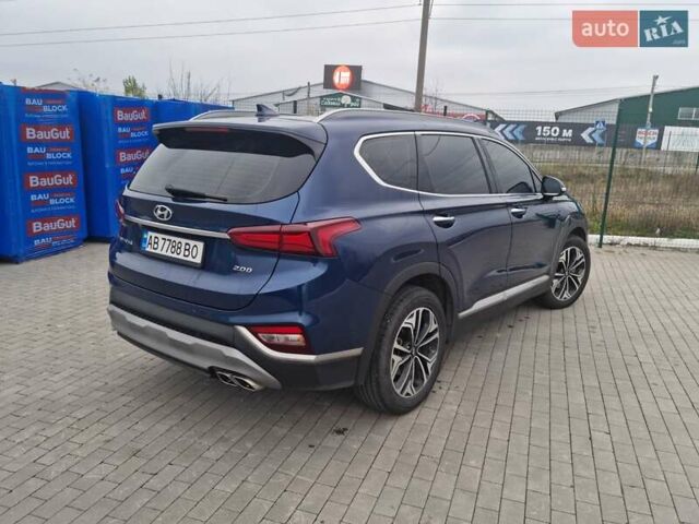 Синий Хендай Санта Фе, объемом двигателя 2 л и пробегом 165 тыс. км за 26500 $, фото 2 на Automoto.ua
