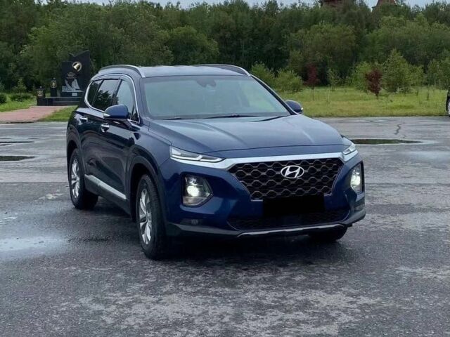 Синий Хендай Санта Фе, объемом двигателя 2.4 л и пробегом 94 тыс. км за 11500 $, фото 2 на Automoto.ua