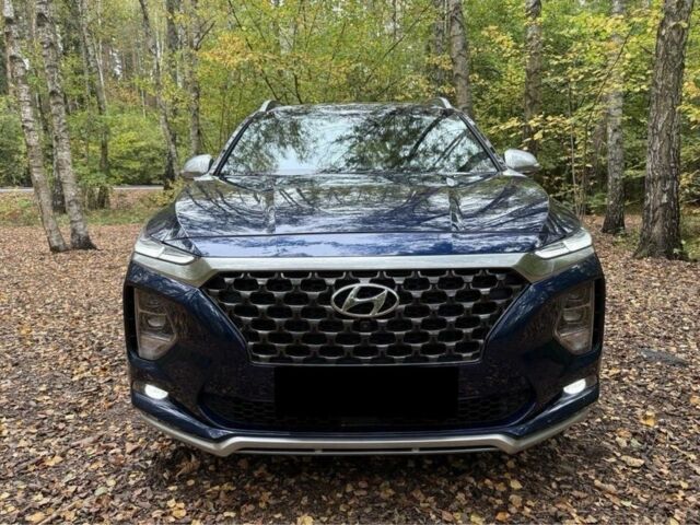 Синий Хендай Санта Фе, объемом двигателя 2.4 л и пробегом 88 тыс. км за 14800 $, фото 2 на Automoto.ua