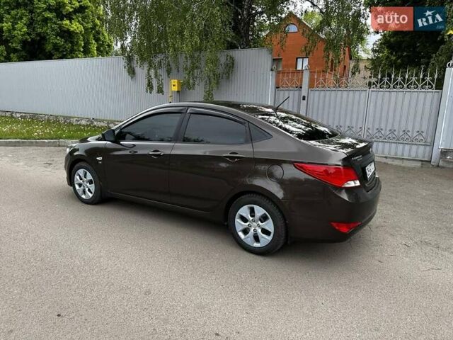 Коричневий Хендай Соларіс, об'ємом двигуна 1.59 л та пробігом 94 тис. км за 9700 $, фото 1 на Automoto.ua
