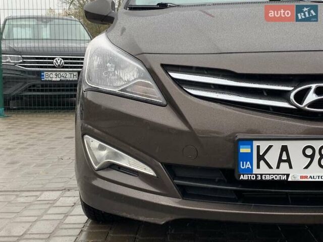Коричневый Хендай Соларис, объемом двигателя 1.6 л и пробегом 122 тыс. км за 11499 $, фото 5 на Automoto.ua