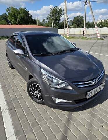 Сірий Хендай Соларіс, об'ємом двигуна 1.4 л та пробігом 95 тис. км за 10500 $, фото 9 на Automoto.ua