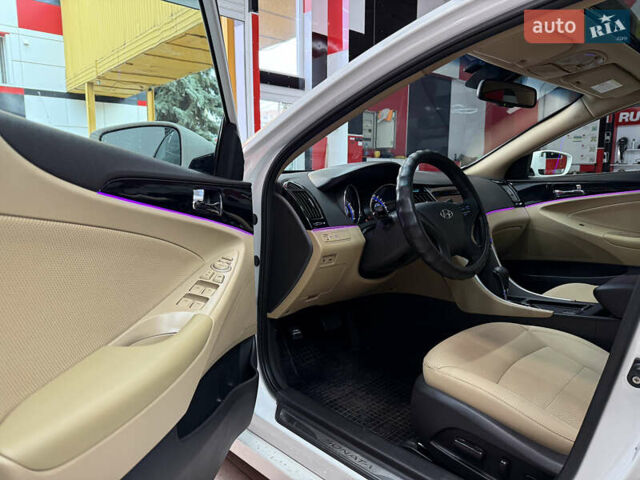 Белый Хендай Соната, объемом двигателя 2.4 л и пробегом 140 тыс. км за 9500 $, фото 6 на Automoto.ua