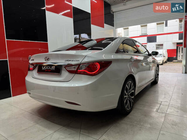 Белый Хендай Соната, объемом двигателя 2.4 л и пробегом 140 тыс. км за 9500 $, фото 3 на Automoto.ua