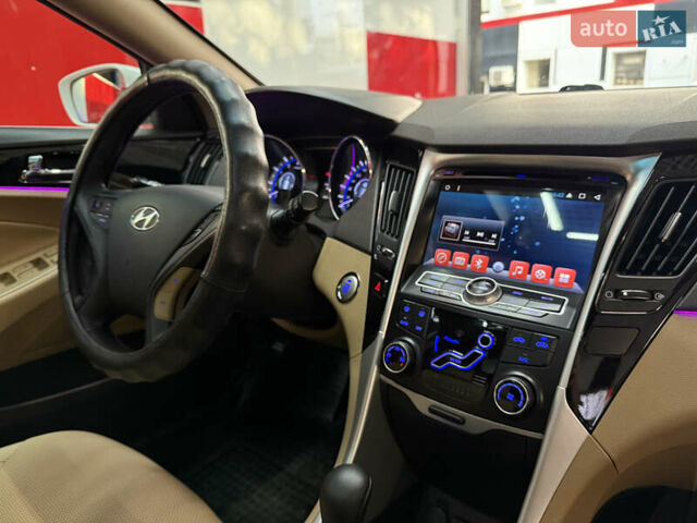 Белый Хендай Соната, объемом двигателя 2.4 л и пробегом 140 тыс. км за 9500 $, фото 10 на Automoto.ua