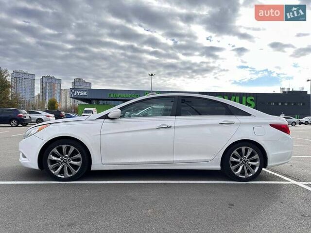 Белый Хендай Соната, объемом двигателя 2.36 л и пробегом 153 тыс. км за 9200 $, фото 1 на Automoto.ua