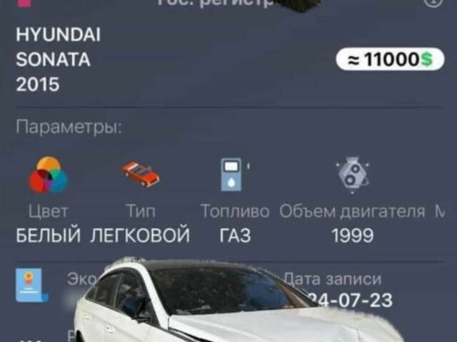 Хендай Соната 2015 в Черноморске (Ильичевске) на Automoto.ua Белый Хендай Соната, объемом двигателя 2 л и пробегом 180 тыс. км за 5650 $, фото 2 на Automoto.ua