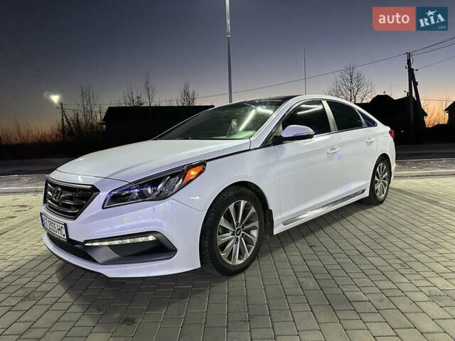 Белый Хендай Соната, объемом двигателя 2.4 л и пробегом 160 тыс. км за 11000 $, фото 5 на Automoto.ua
