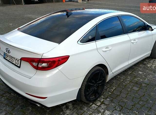 Белый Хендай Соната, объемом двигателя 2.4 л и пробегом 189 тыс. км за 8900 $, фото 3 на Automoto.ua