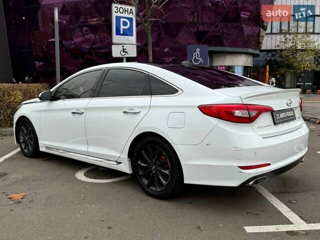 Белый Хендай Соната, объемом двигателя 2.36 л и пробегом 117 тыс. км за 12990 $, фото 4 на Automoto.ua
