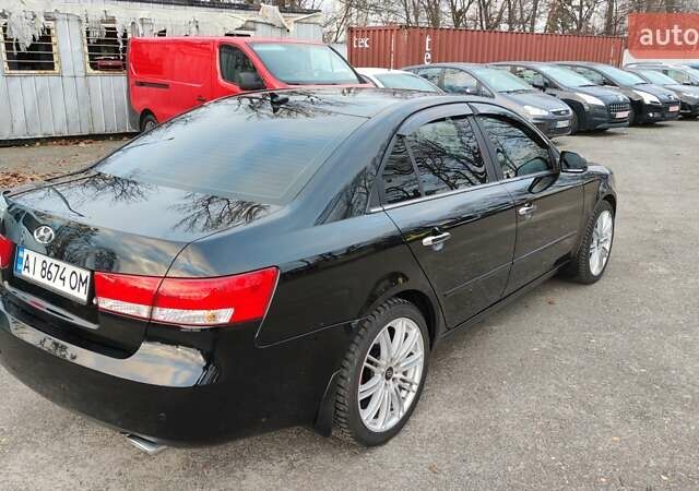 Хендай Соната 2006 у Буче на Automoto.ua Чорний Хендай Соната, об'ємом двигуна 3.34 л та пробігом 215 тис. км за 5999 $, фото 11 на Automoto.ua